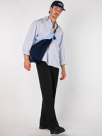 Stripe bag - pastel/navy