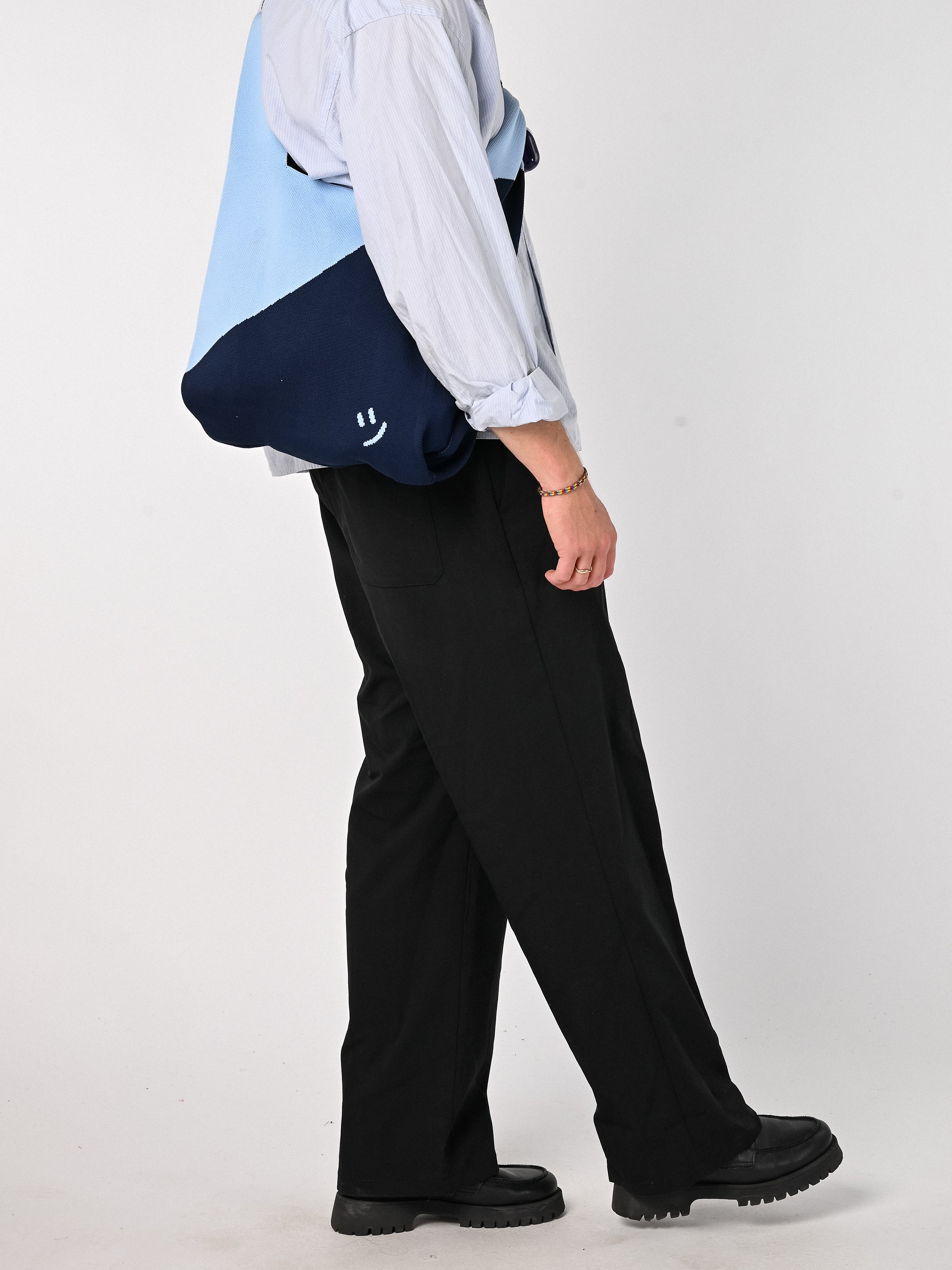 Stripe bag - pastel/navy