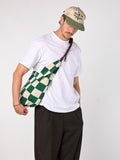 Block bag - green/creme