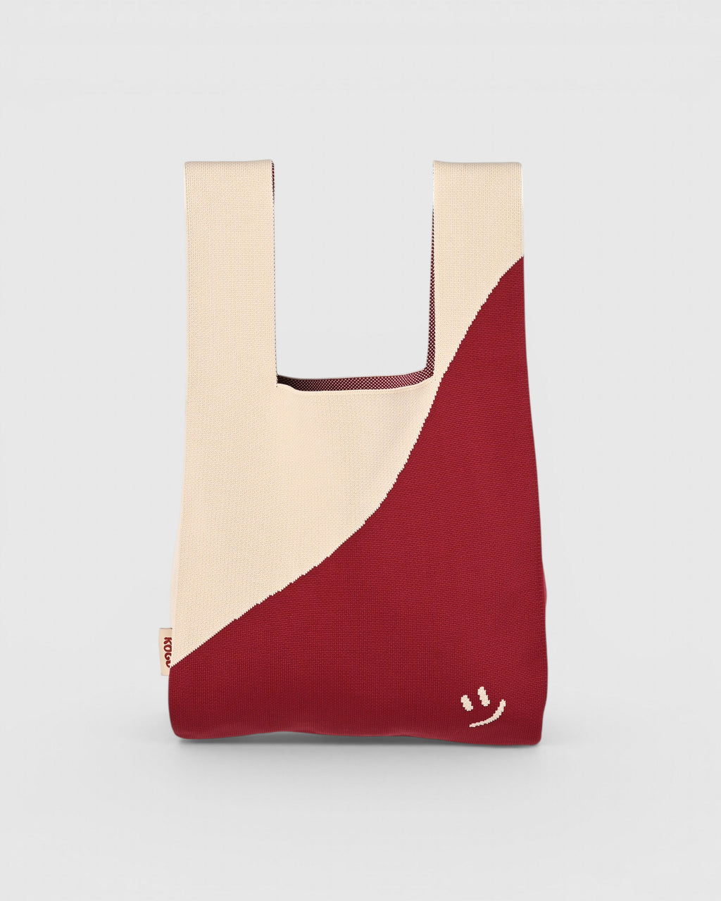 Stripe bag - red/creme