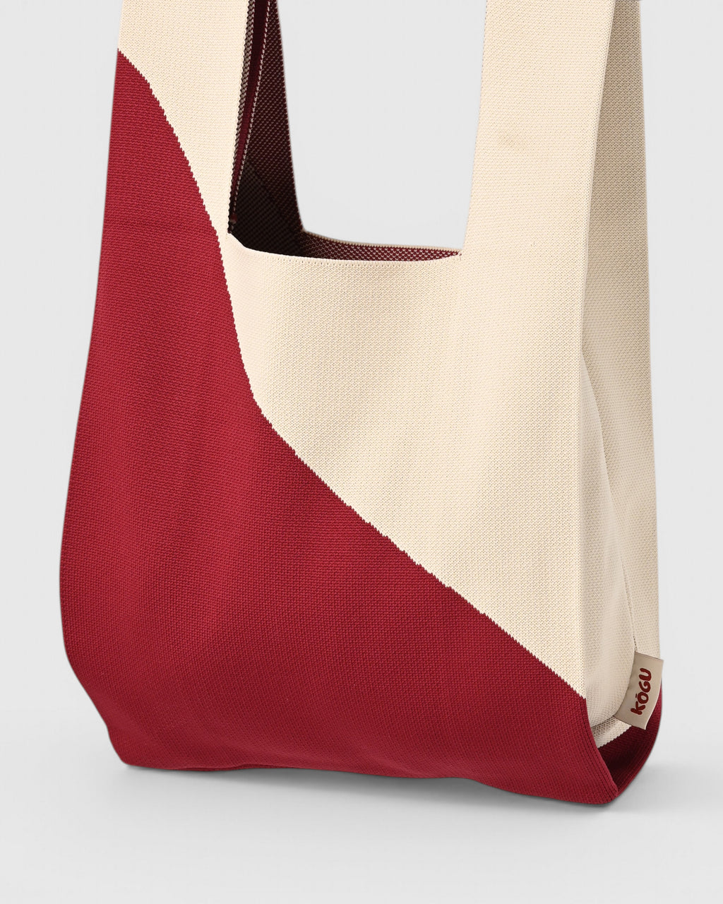 Stripe bag - red/creme