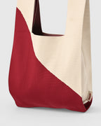 Stripe bag - red/creme