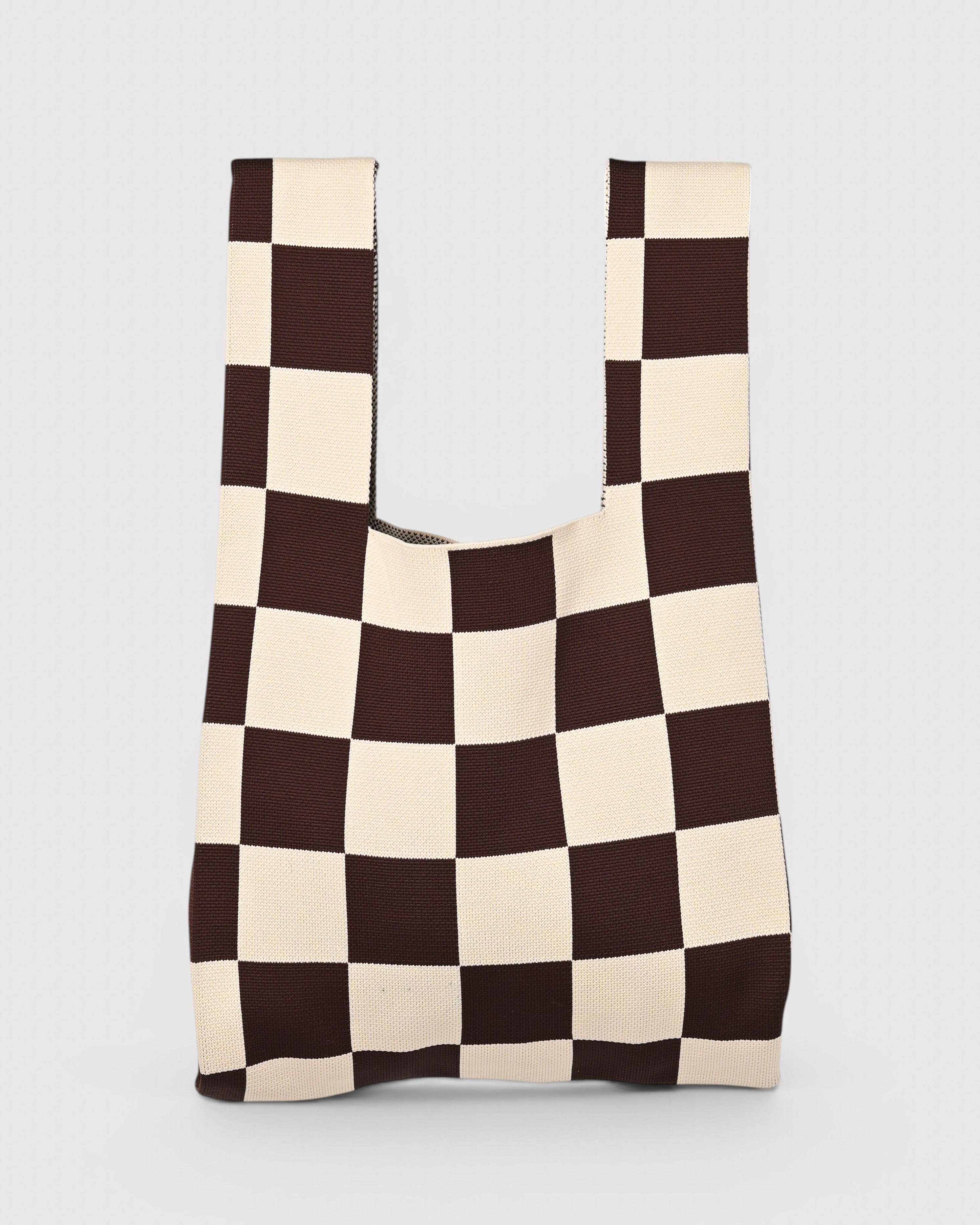 Block bag - brown/creme