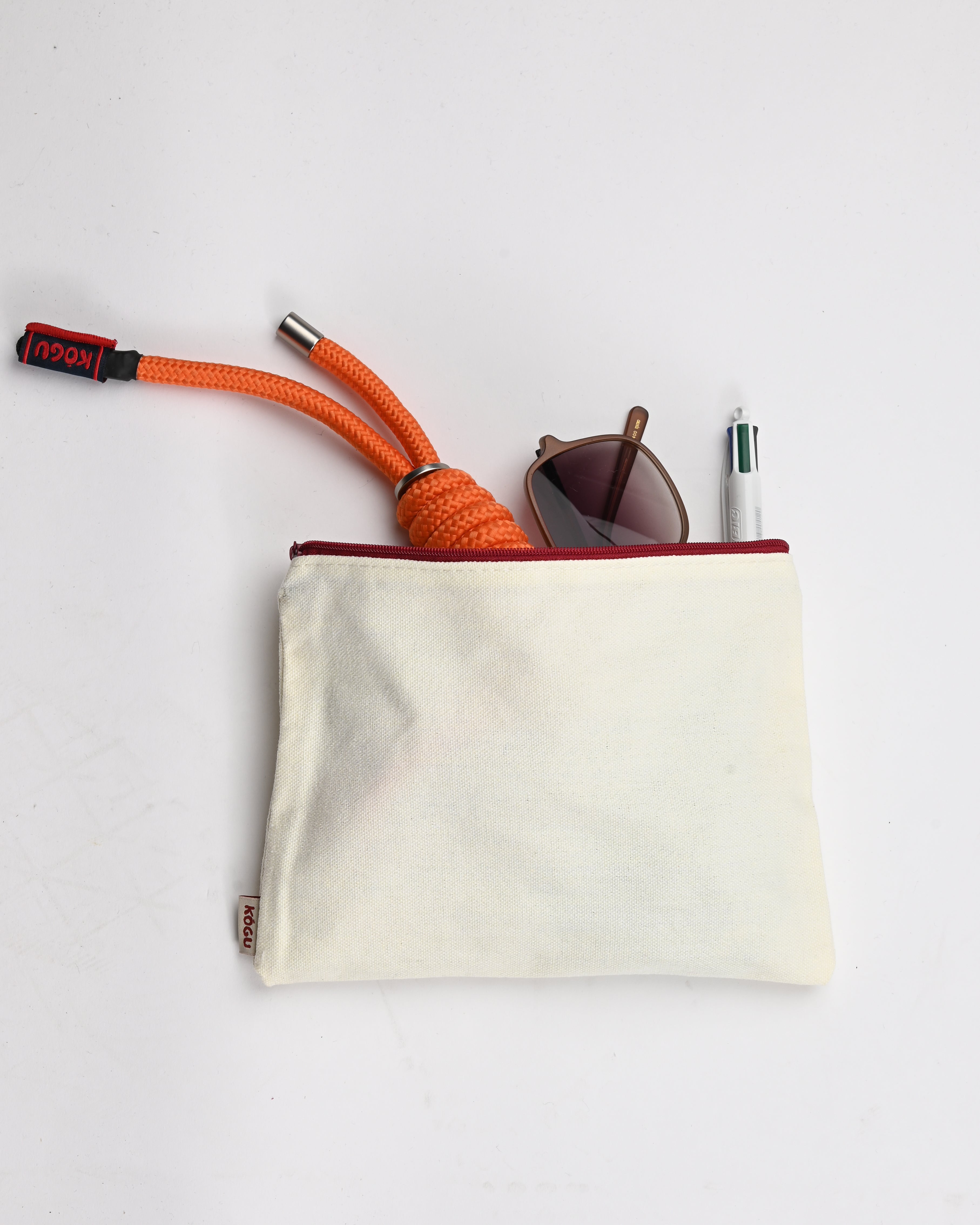 Block bag - green/creme